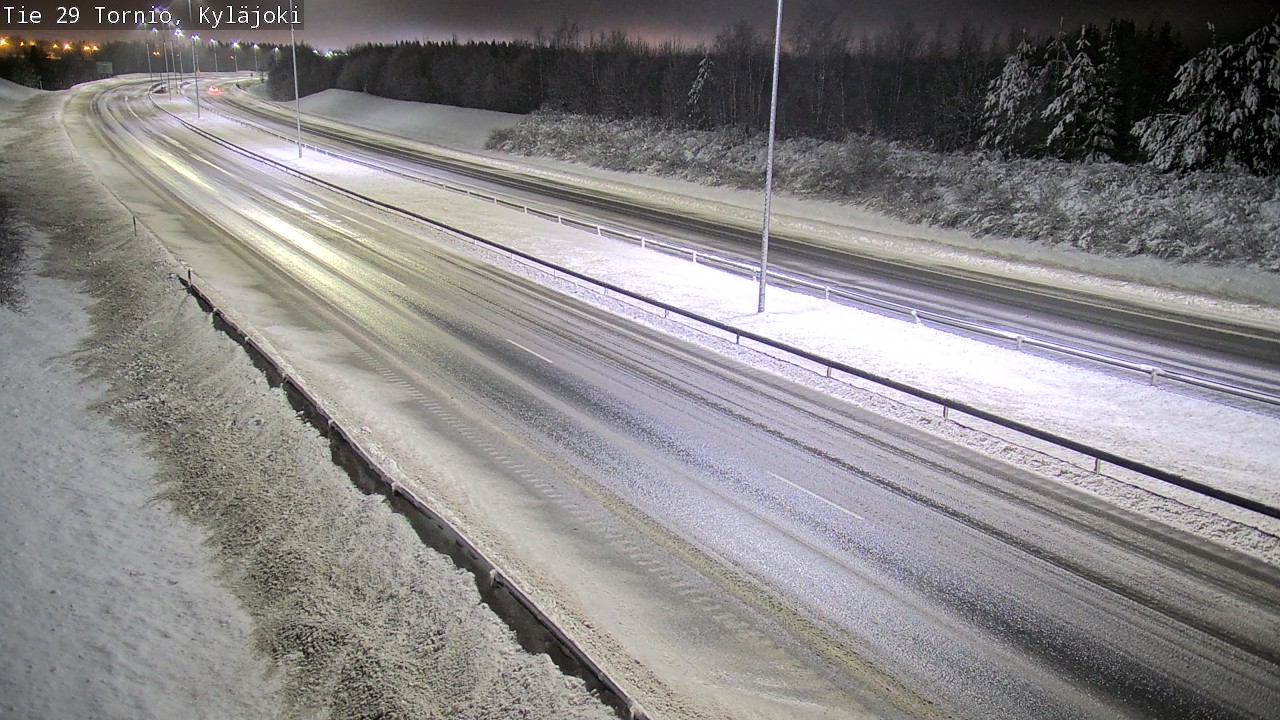 Weather Camera Image Väg 29 Torneå Kyläjoki, Tornio, Lappi