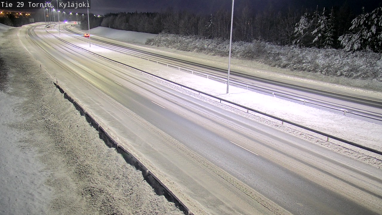 Weather Camera Image Väg 29 Torneå Kyläjoki, Tornio, Lappi