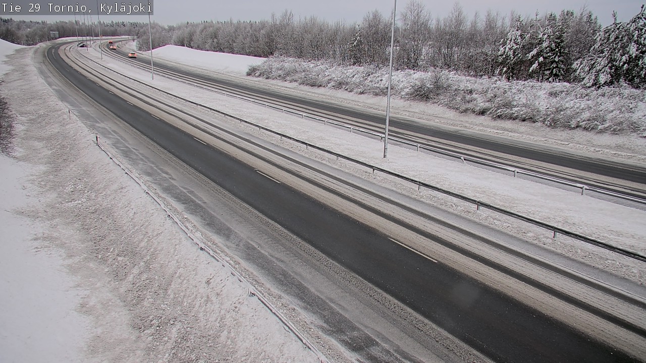 Weather Camera Image Väg 29 Torneå Kyläjoki, Tornio, Lappi