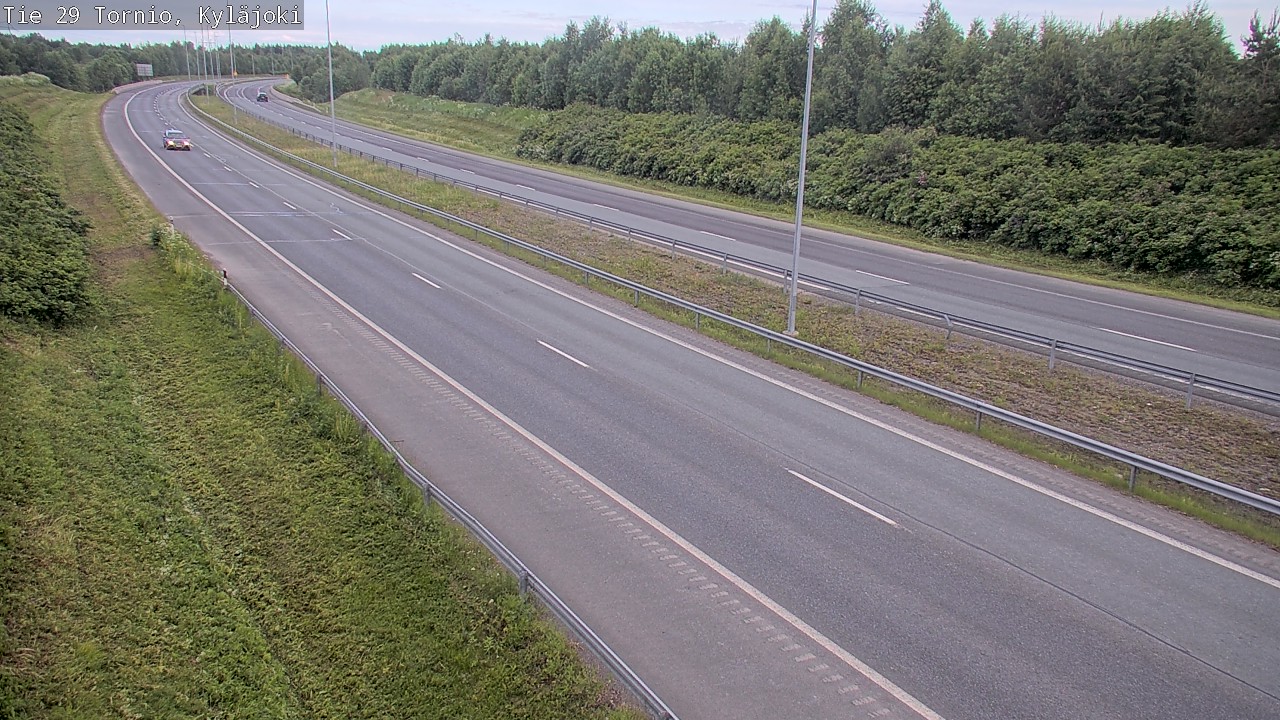 Weather Camera Image Väg 29 Torneå Kyläjoki, Tornio, Lappi