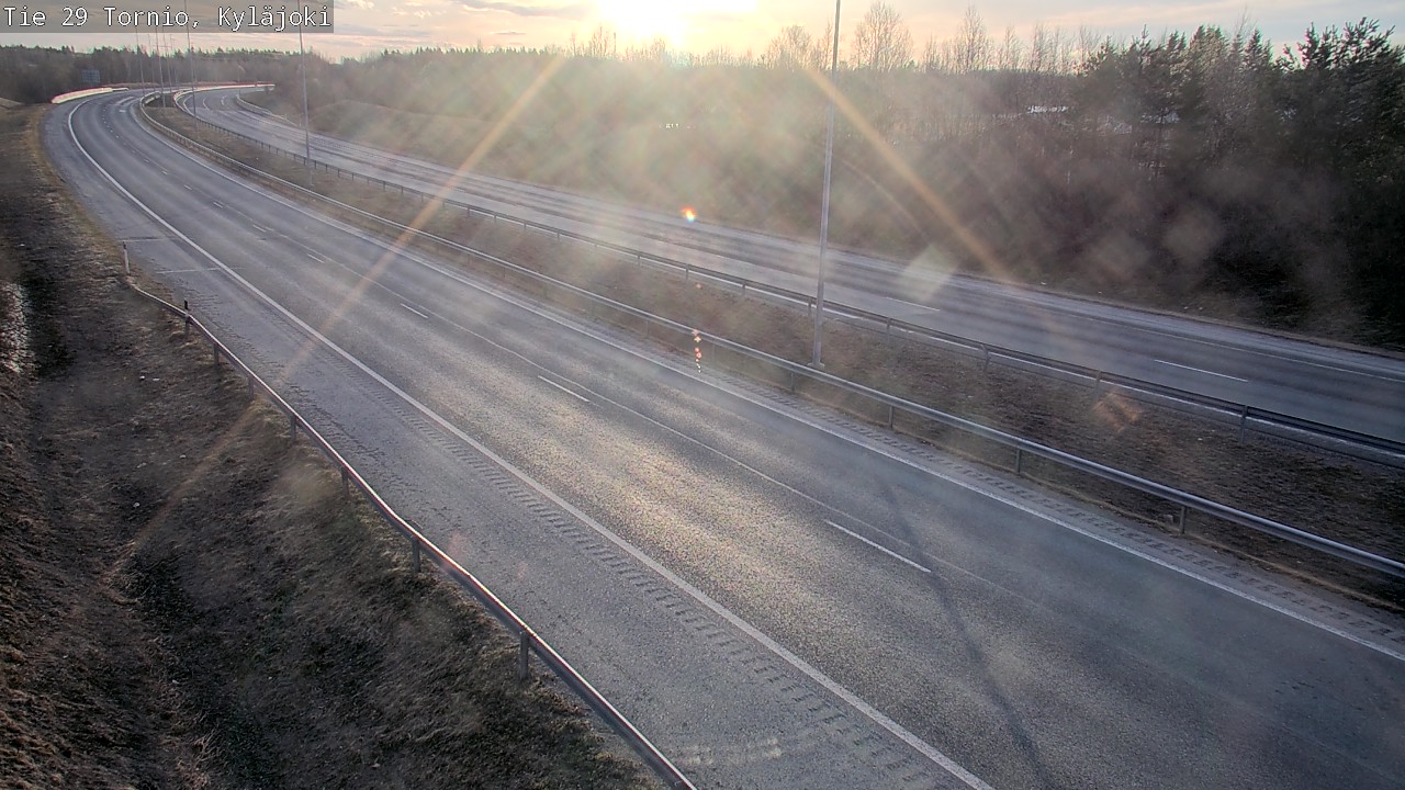 Weather Camera Image Väg 29 Torneå Kyläjoki, Tornio, Lappi