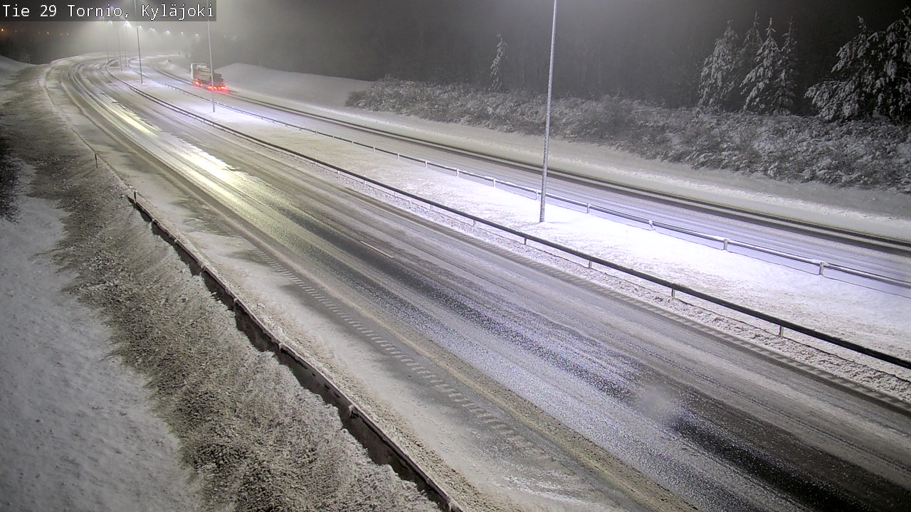 Weather Camera Image Väg 29 Torneå Kyläjoki, Tornio, Lappi