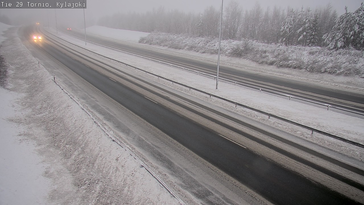 Weather Camera Image Väg 29 Torneå Kyläjoki, Tornio, Lappi