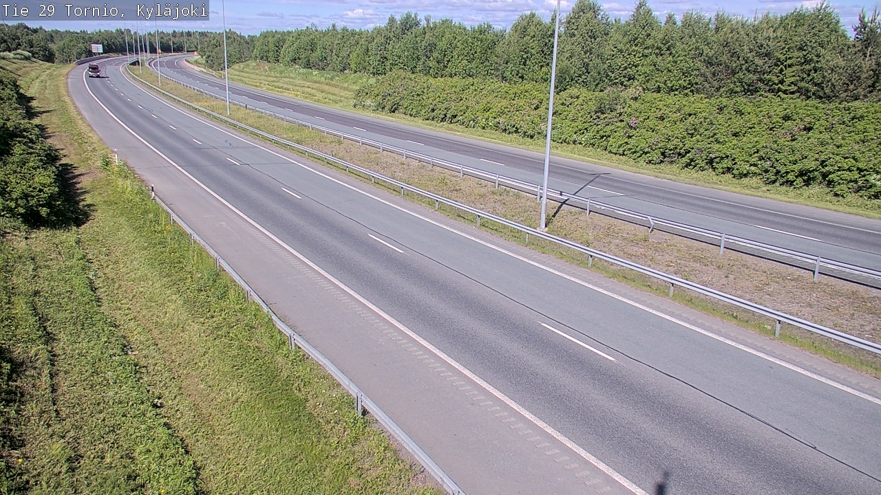 Weather Camera Image Väg 29 Torneå Kyläjoki, Tornio, Lappi