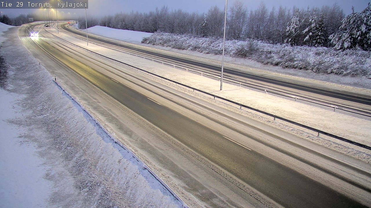Weather Camera Image Väg 29 Torneå Kyläjoki, Tornio, Lappi