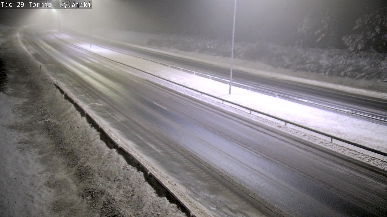 Weather Camera Image Väg 29 Torneå Kyläjoki, Tornio, Lappi