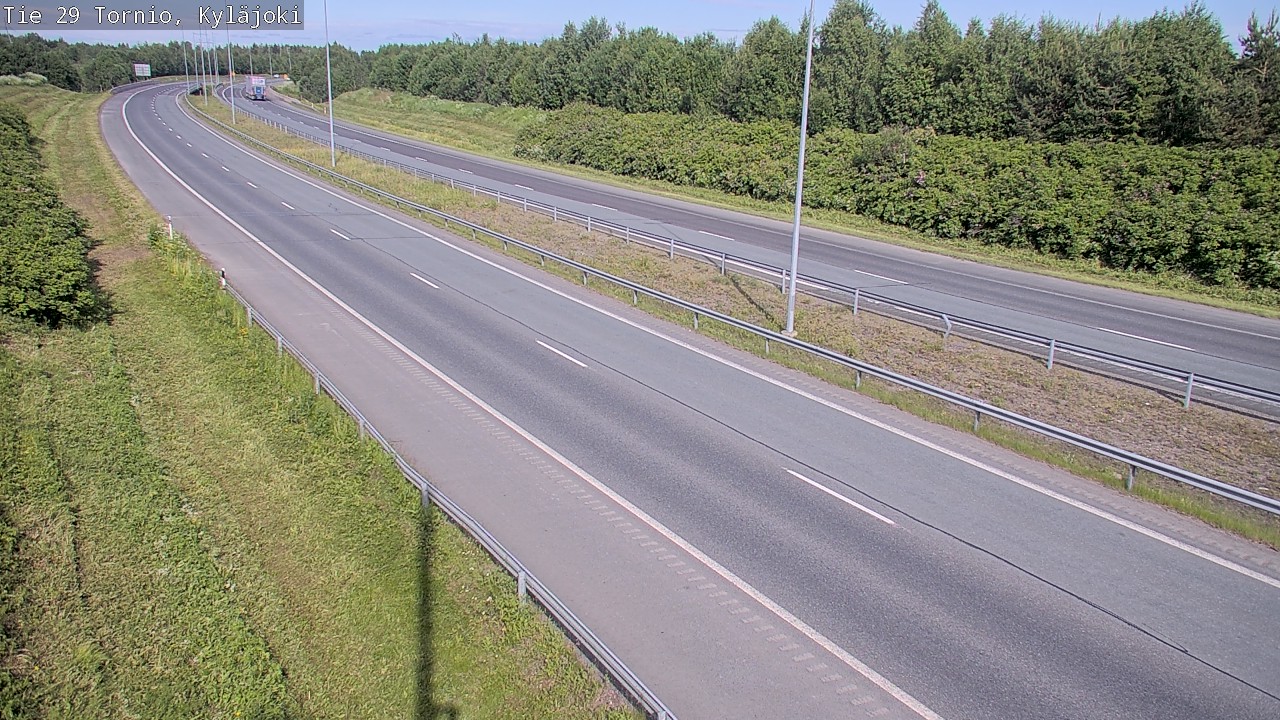 Weather Camera Image Väg 29 Torneå Kyläjoki, Tornio, Lappi