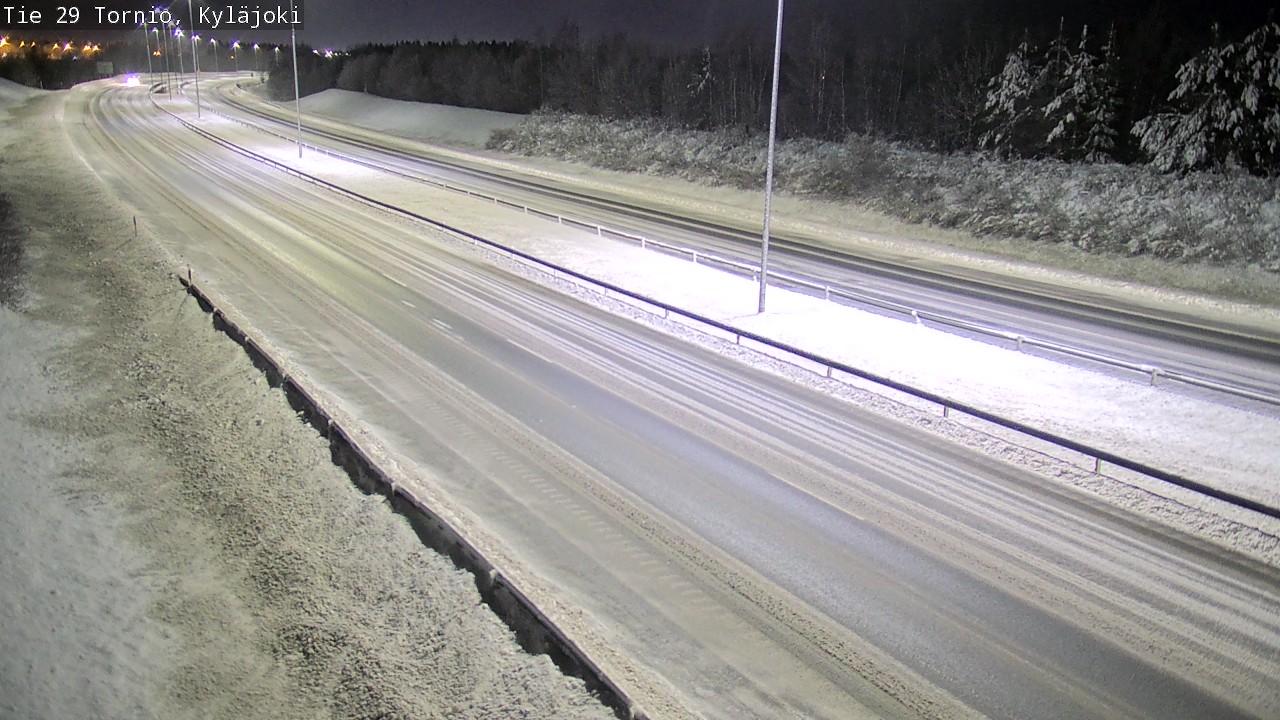 Weather Camera Image Väg 29 Torneå Kyläjoki, Tornio, Lappi