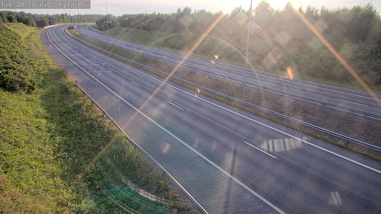 Weather Camera Image Road 29 Tornio Kyläjoki, Tornio, Lappi