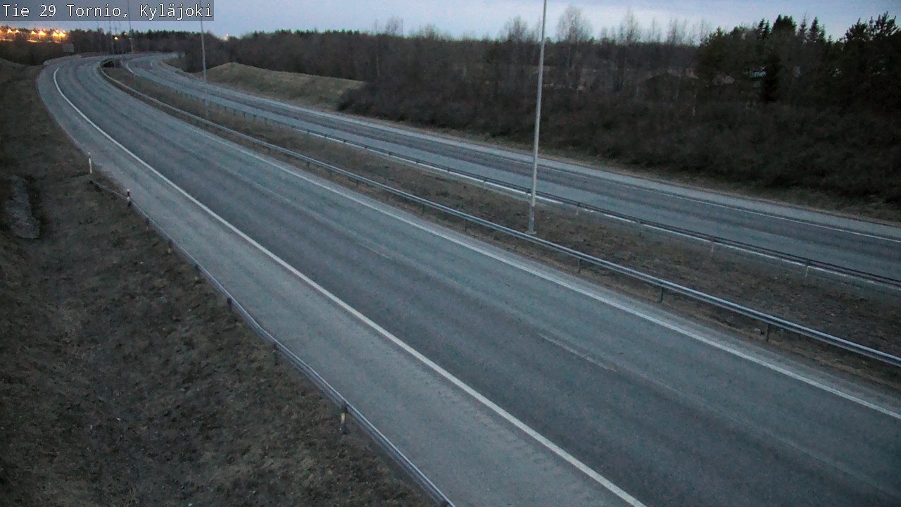 Weather Camera Image Väg 29 Torneå Kyläjoki, Tornio, Lappi