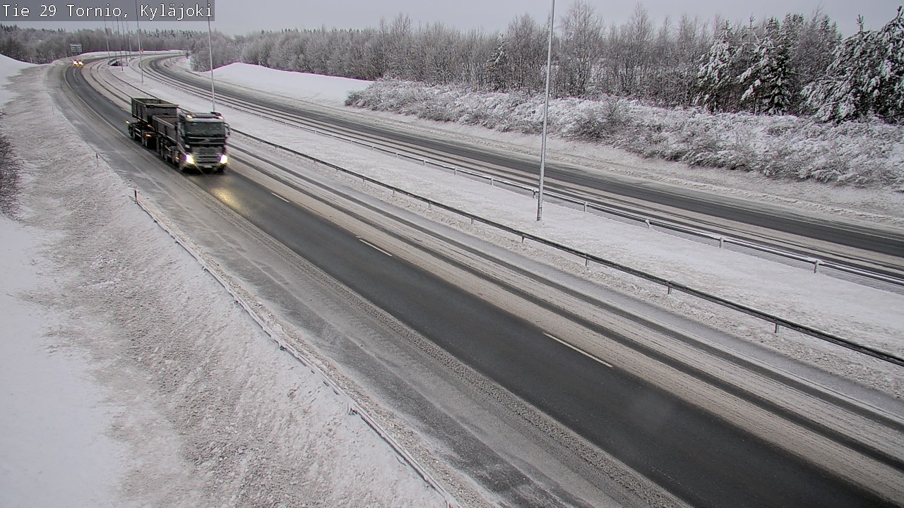 Weather Camera Image Väg 29 Torneå Kyläjoki, Tornio, Lappi