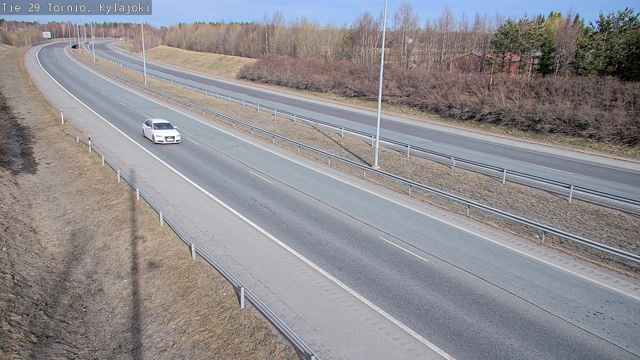 Weather Camera Image Väg 29 Torneå Kyläjoki, Tornio, Lappi
