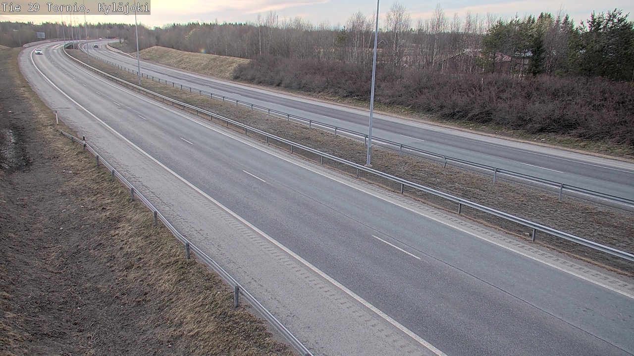Weather Camera Image Väg 29 Torneå Kyläjoki, Tornio, Lappi