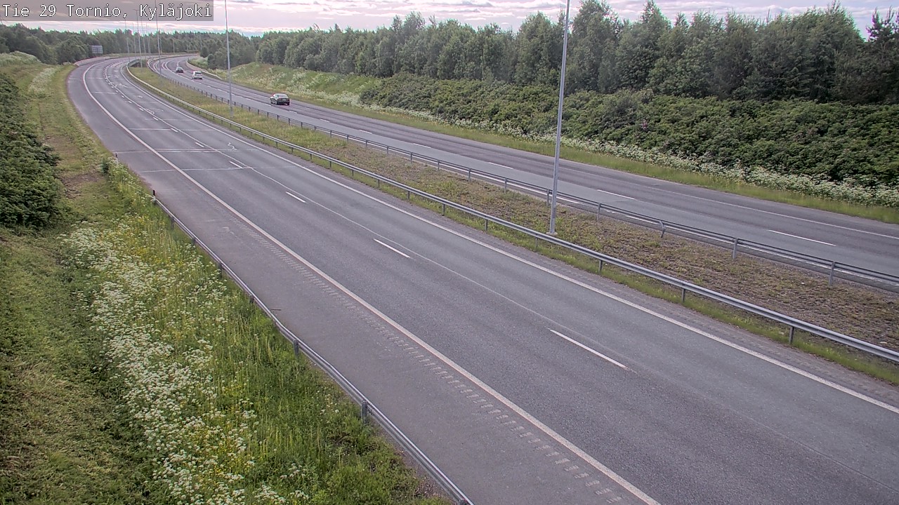 Weather Camera Image Väg 29 Torneå Kyläjoki, Tornio, Lappi