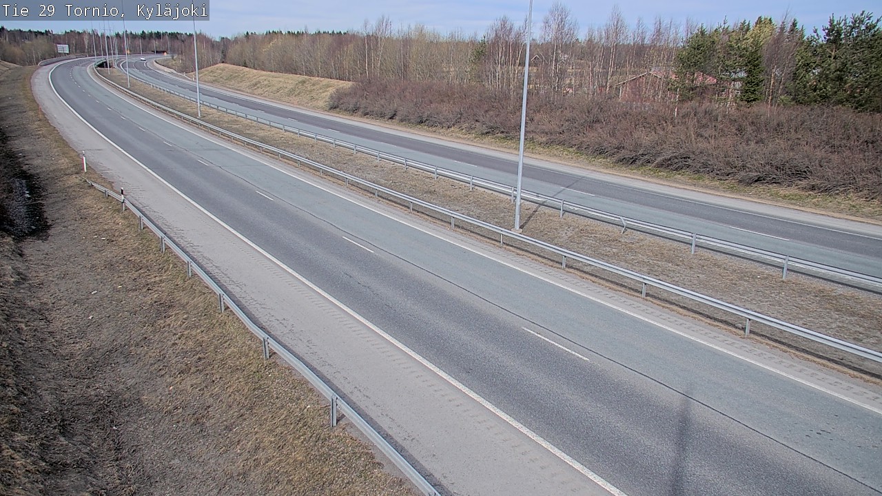 Weather Camera Image Väg 29 Torneå Kyläjoki, Tornio, Lappi