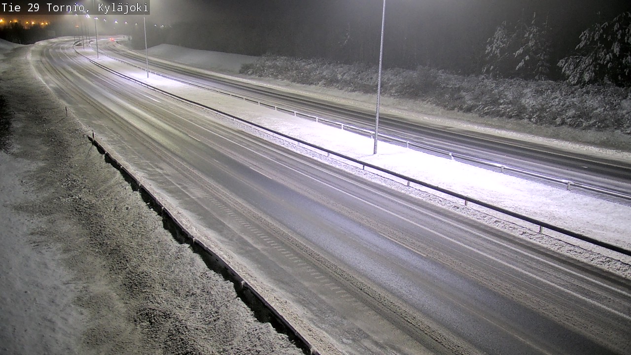 Weather Camera Image Väg 29 Torneå Kyläjoki, Tornio, Lappi