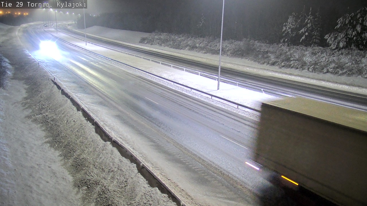 Weather Camera Image Väg 29 Torneå Kyläjoki, Tornio, Lappi