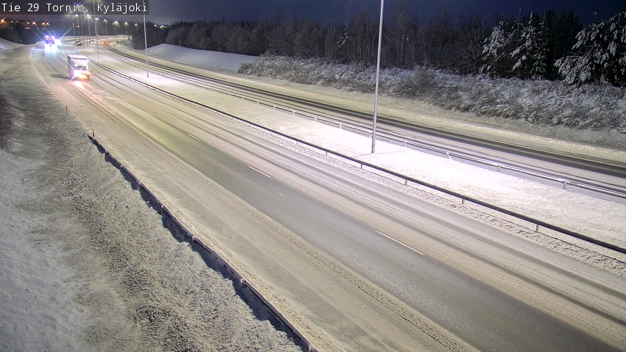 Weather Camera Image Väg 29 Torneå Kyläjoki, Tornio, Lappi