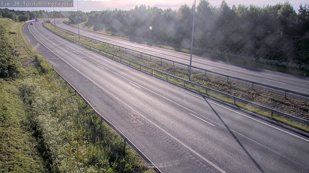 Weather Camera Image Väg 29 Torneå Kyläjoki, Tornio, Lappi