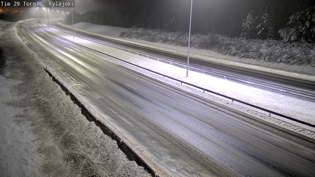 Weather Camera Image Väg 29 Torneå Kyläjoki, Tornio, Lappi