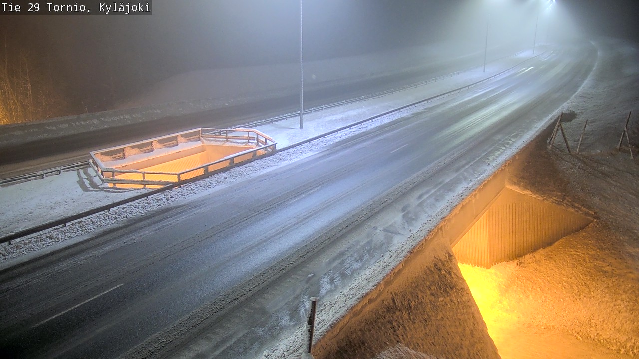 Weather Camera Image Väg 29 Torneå Kyläjoki, Tornio, Lappi