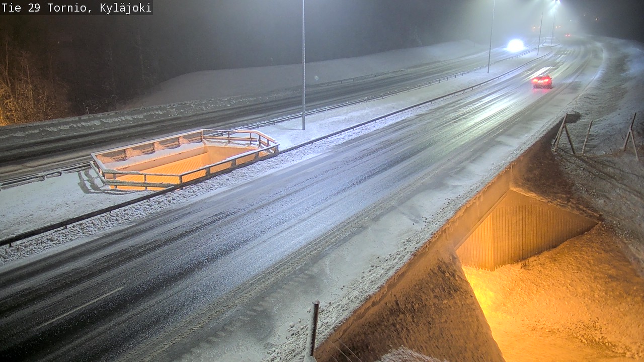 Weather Camera Image Väg 29 Torneå Kyläjoki, Tornio, Lappi