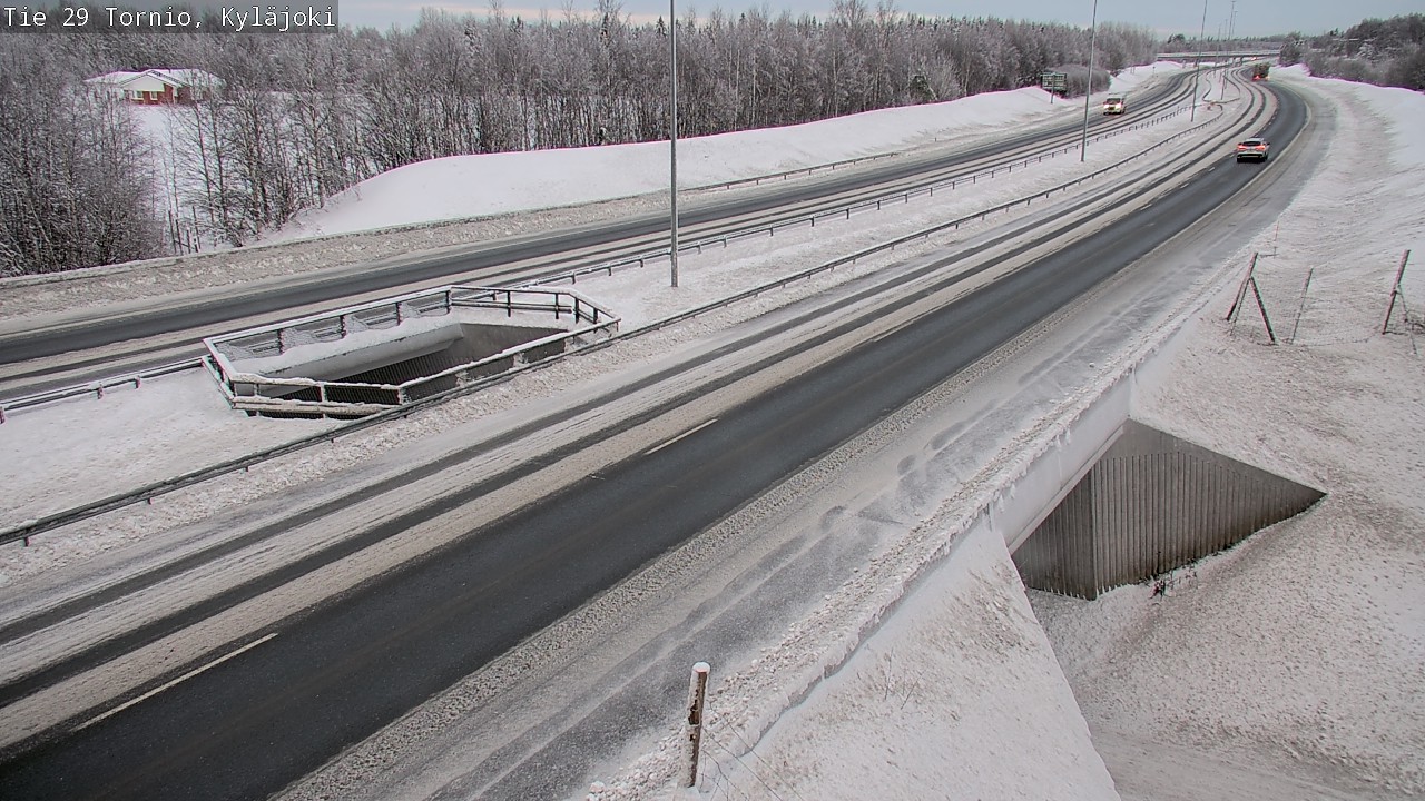 Weather Camera Image Väg 29 Torneå Kyläjoki, Tornio, Lappi