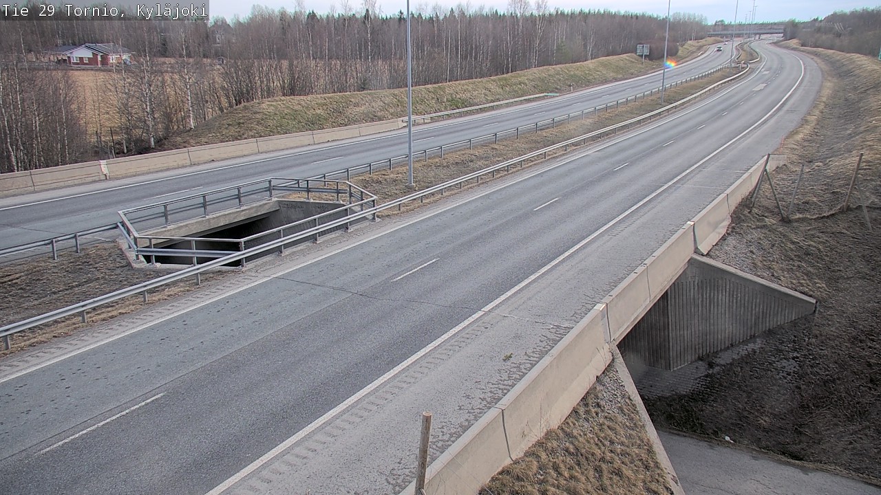 Weather Camera Image Väg 29 Torneå Kyläjoki, Tornio, Lappi