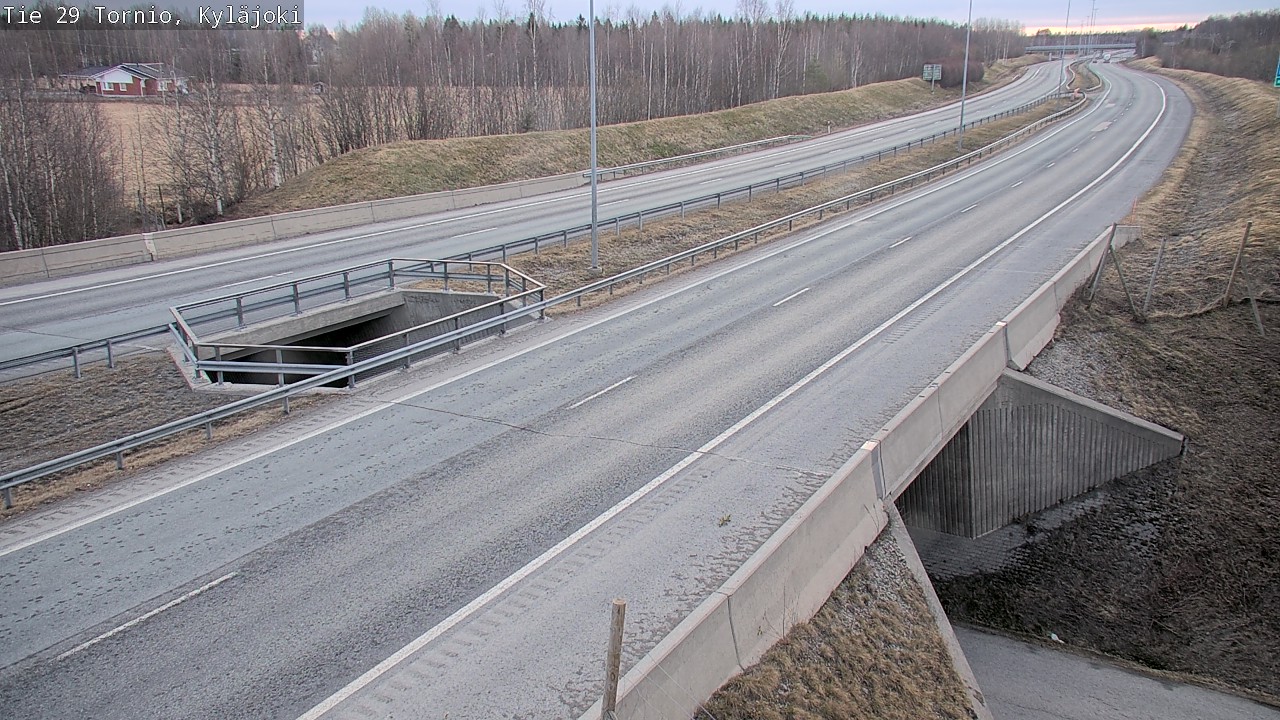 Weather Camera Image Väg 29 Torneå Kyläjoki, Tornio, Lappi
