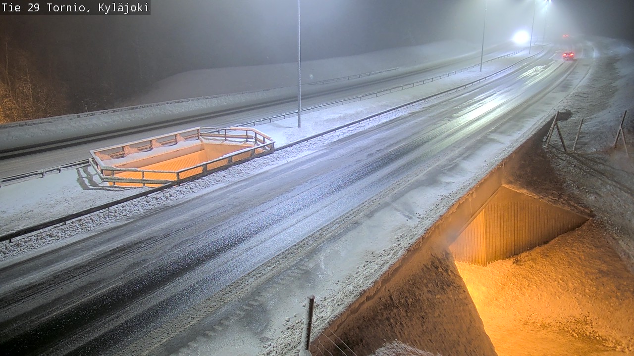 Weather Camera Image Väg 29 Torneå Kyläjoki, Tornio, Lappi
