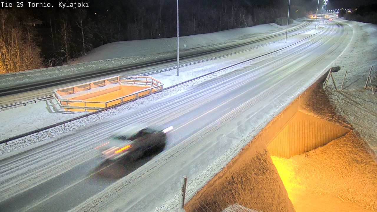 Weather Camera Image Väg 29 Torneå Kyläjoki, Tornio, Lappi