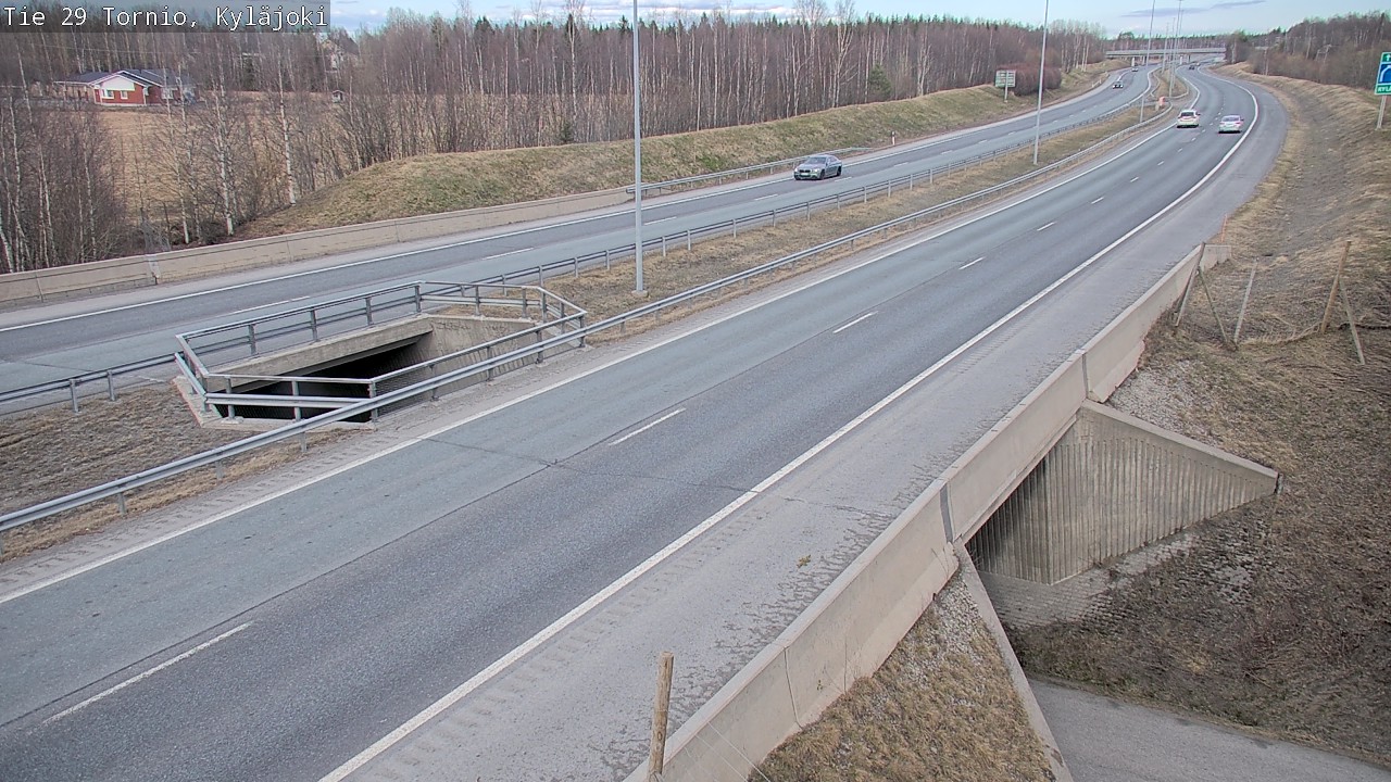 Weather Camera Image Väg 29 Torneå Kyläjoki, Tornio, Lappi
