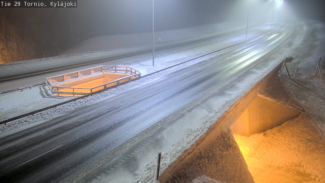 Weather Camera Image Väg 29 Torneå Kyläjoki, Tornio, Lappi