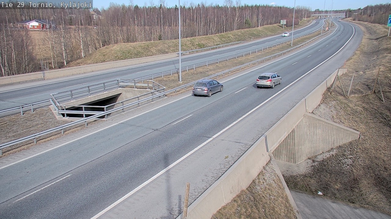 Weather Camera Image Väg 29 Torneå Kyläjoki, Tornio, Lappi