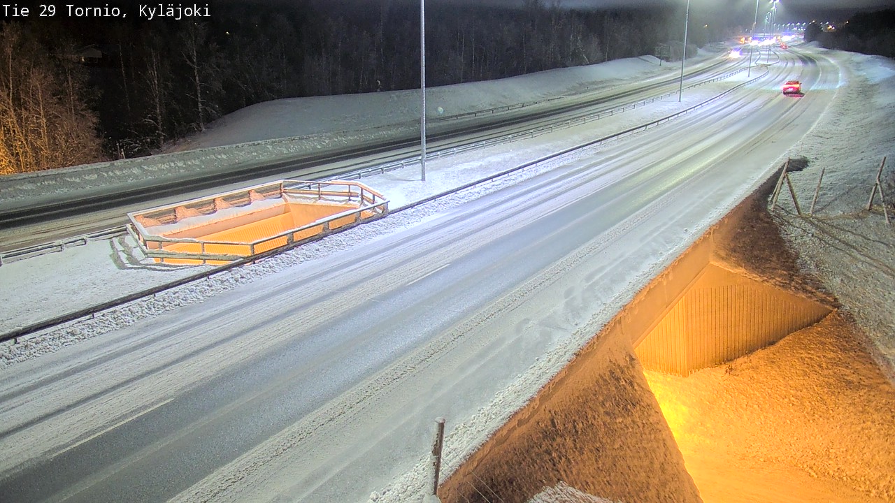 Weather Camera Image Väg 29 Torneå Kyläjoki, Tornio, Lappi