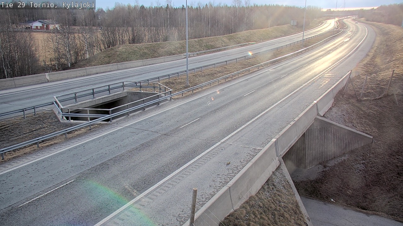 Weather Camera Image Väg 29 Torneå Kyläjoki, Tornio, Lappi