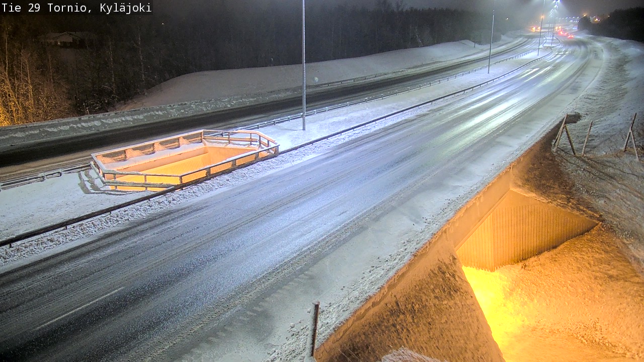 Weather Camera Image Väg 29 Torneå Kyläjoki, Tornio, Lappi