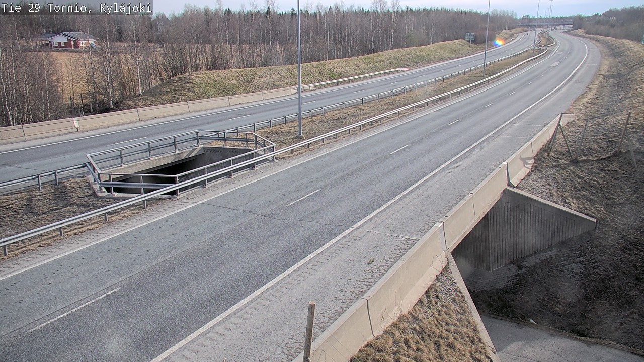 Weather Camera Image Väg 29 Torneå Kyläjoki, Tornio, Lappi