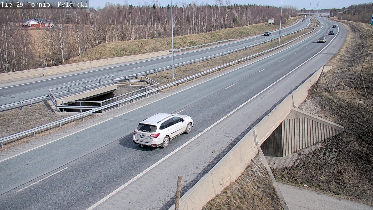 Weather Camera Image Väg 29 Torneå Kyläjoki, Tornio, Lappi