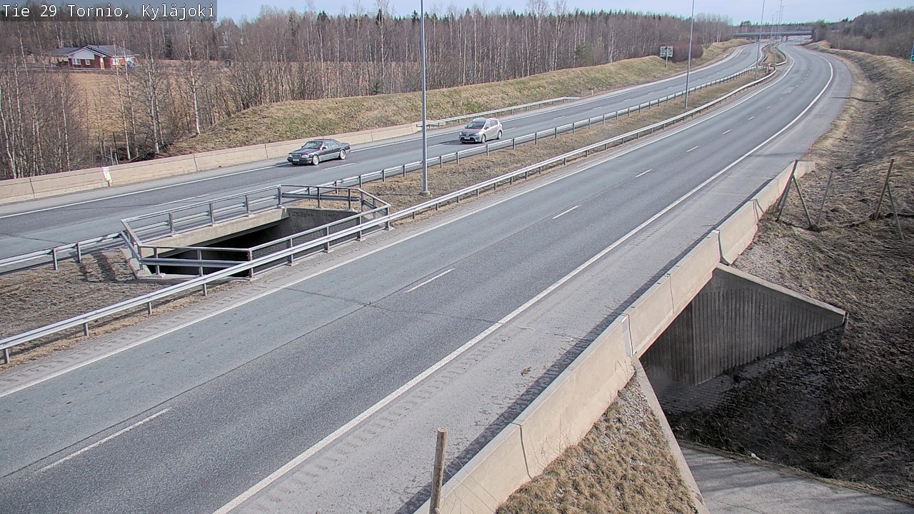 Weather Camera Image Väg 29 Torneå Kyläjoki, Tornio, Lappi