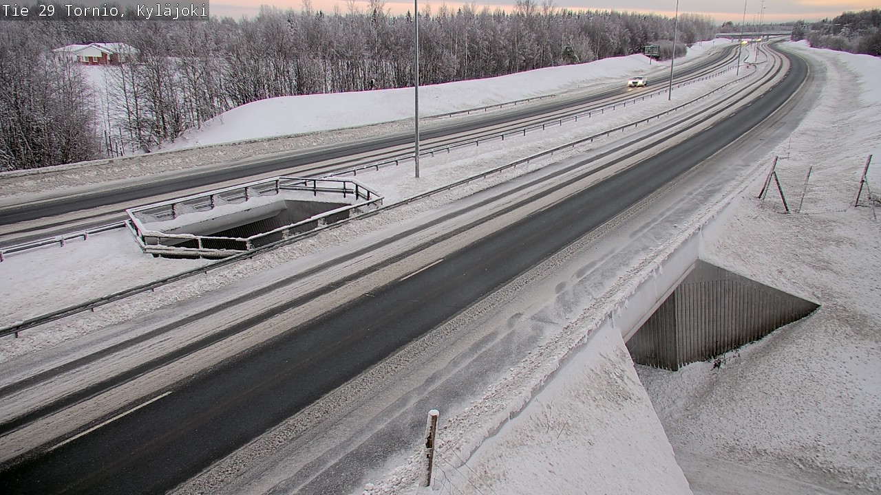 Weather Camera Image Väg 29 Torneå Kyläjoki, Tornio, Lappi