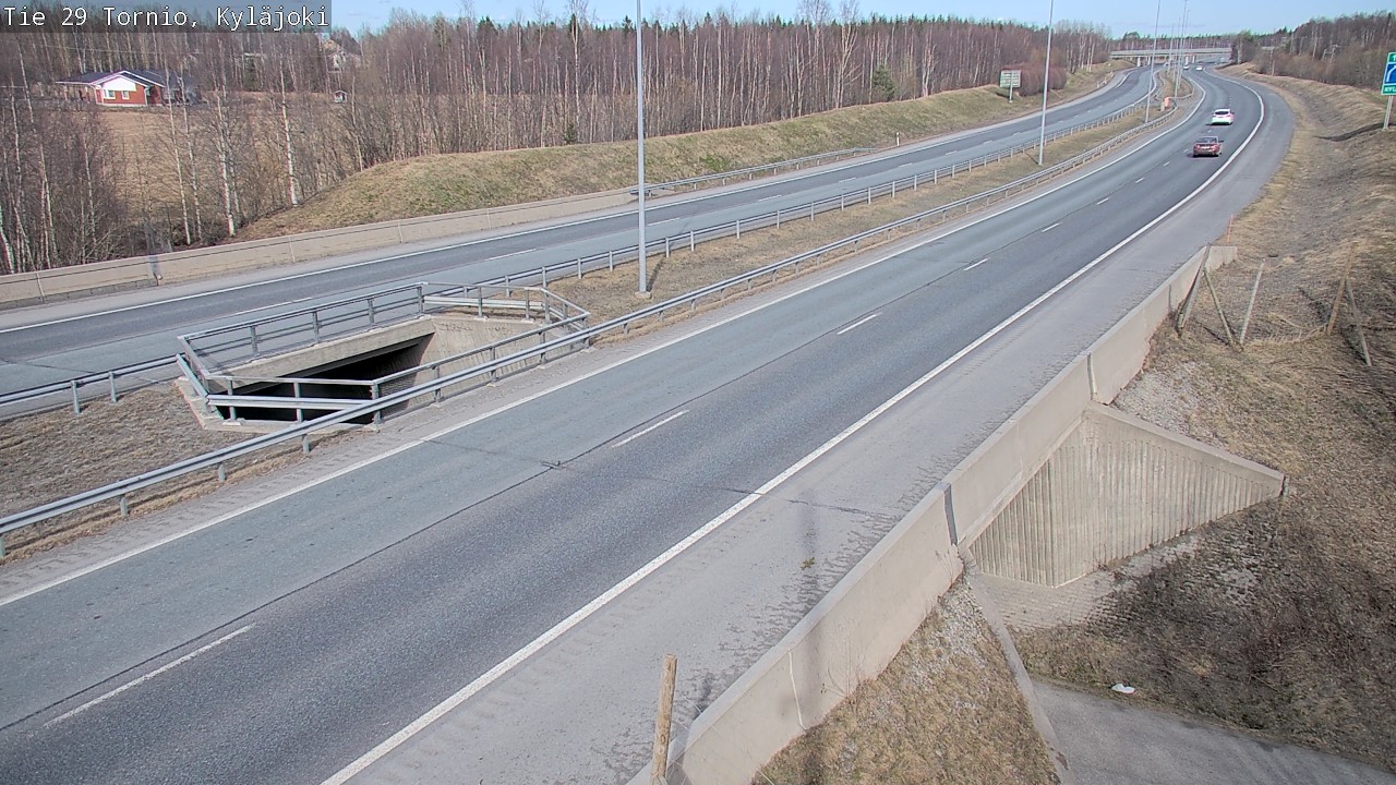 Weather Camera Image Väg 29 Torneå Kyläjoki, Tornio, Lappi