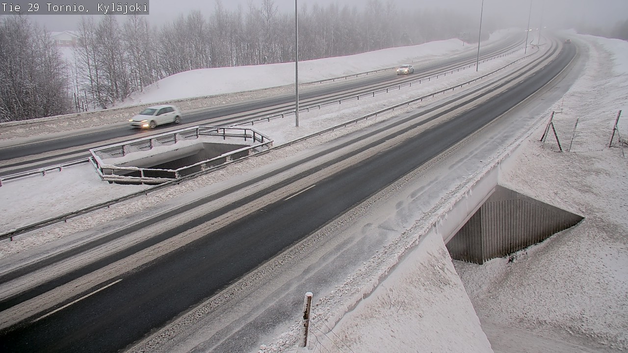 Weather Camera Image Väg 29 Torneå Kyläjoki, Tornio, Lappi