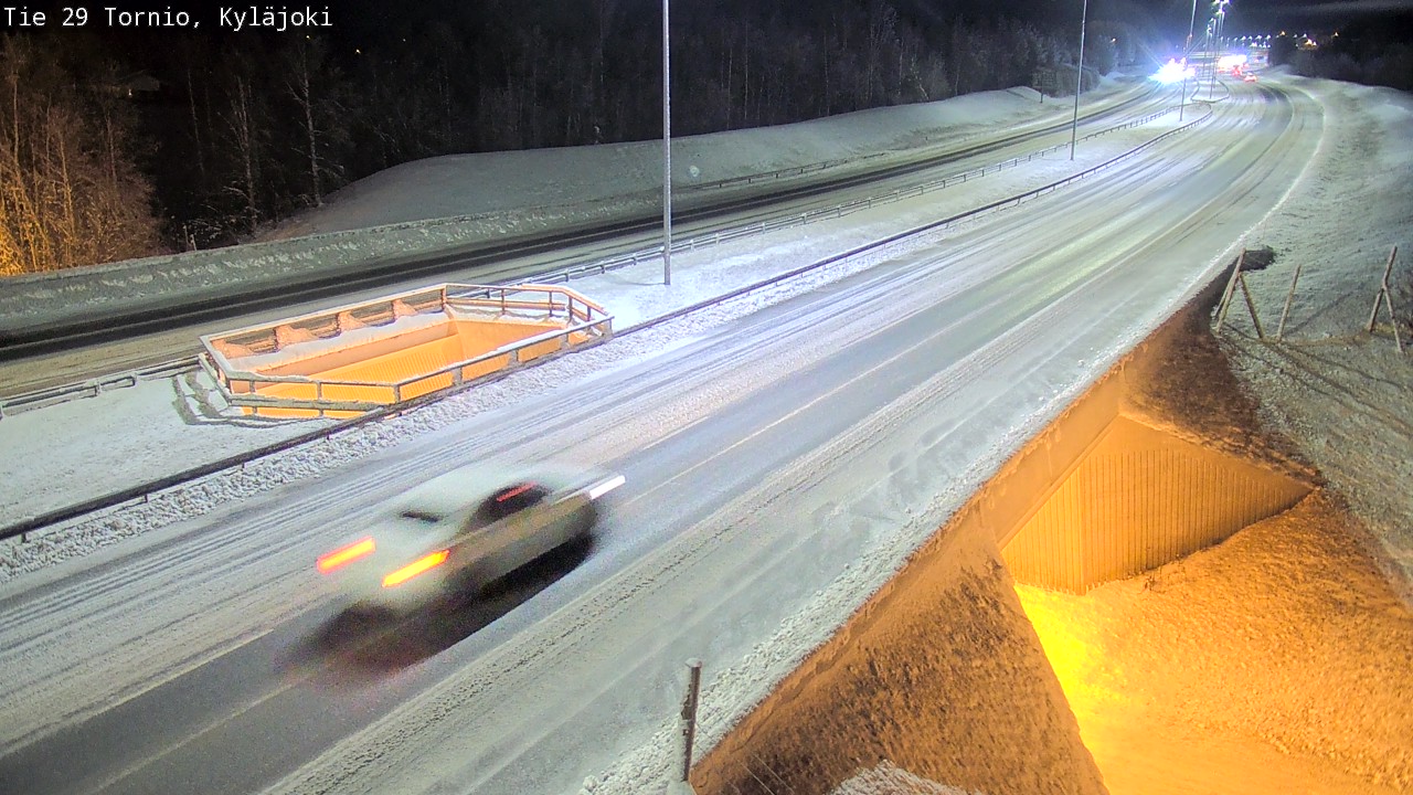 Weather Camera Image Väg 29 Torneå Kyläjoki, Tornio, Lappi