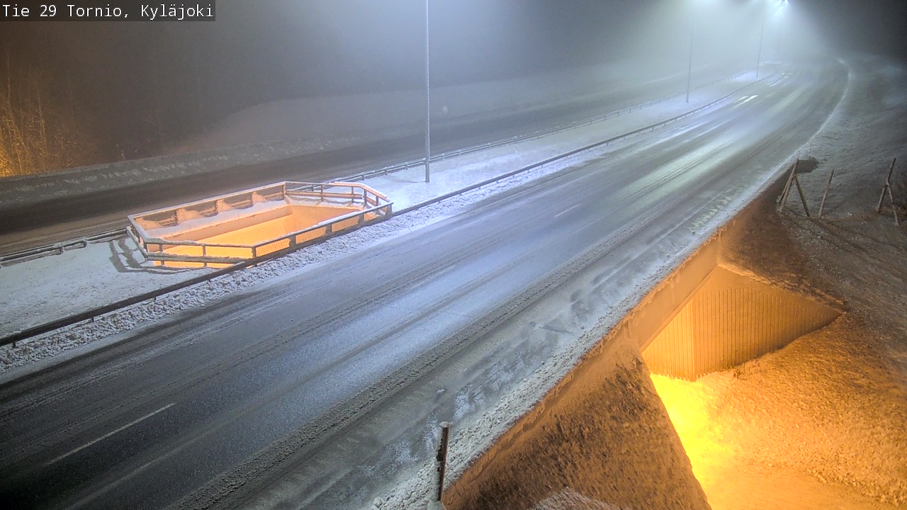 Weather Camera Image Väg 29 Torneå Kyläjoki, Tornio, Lappi