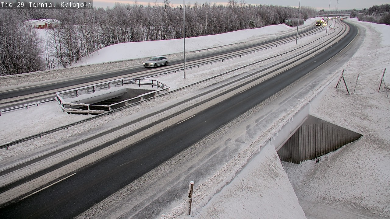 Weather Camera Image Väg 29 Torneå Kyläjoki, Tornio, Lappi
