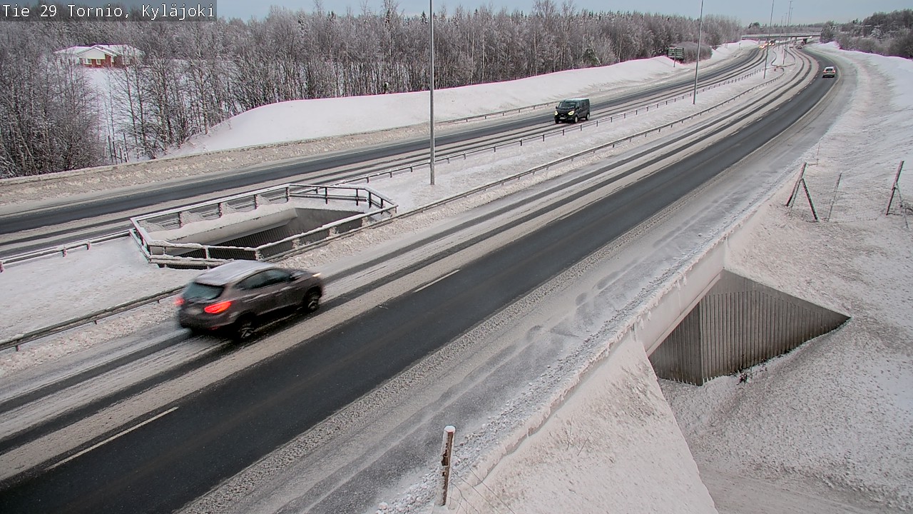 Weather Camera Image Väg 29 Torneå Kyläjoki, Tornio, Lappi