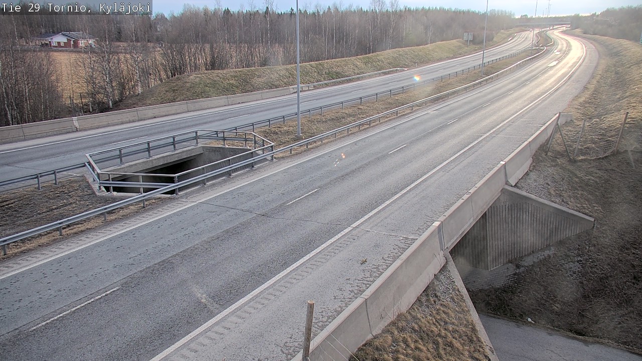 Weather Camera Image Väg 29 Torneå Kyläjoki, Tornio, Lappi