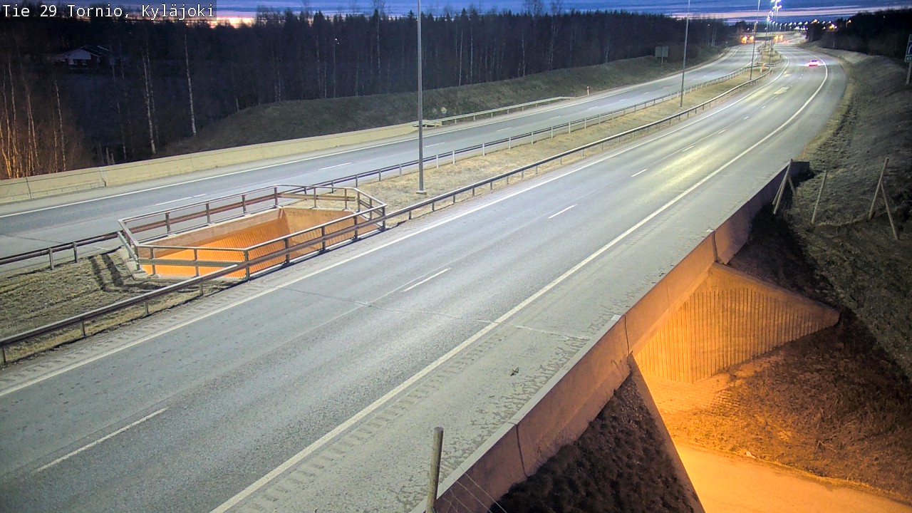Weather Camera Image Väg 29 Torneå Kyläjoki, Tornio, Lappi