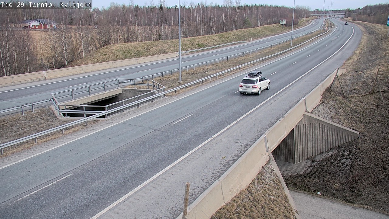 Weather Camera Image Väg 29 Torneå Kyläjoki, Tornio, Lappi